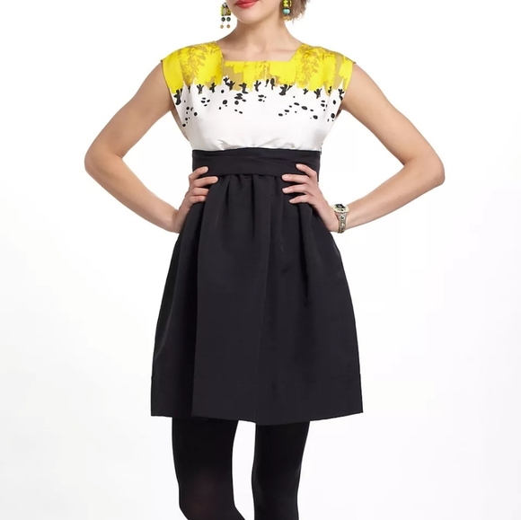 Anthropologie Birdsong Script Dress by Sariah - Picture 3 of 15